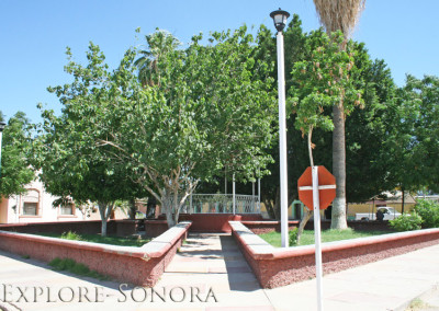 Town Plaza in Pitiquito, Sonora, Mexico