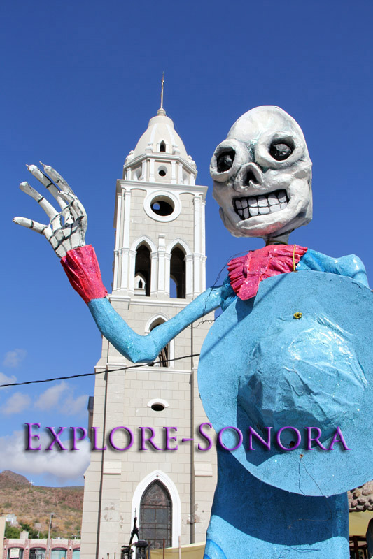 Festive Day of the Dead Art in Guaymas, Sonora, Mexico