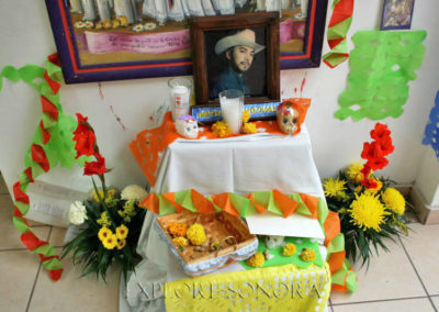 A Sonora Day of the Dead manda, or altar made by Nogales students at Imfo Culta