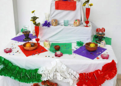 A Sonora Day of the Dead manda, or altar made by Nogales students at Imfo Culta
