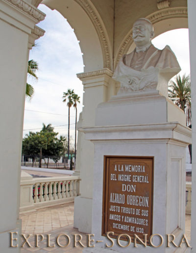 Monument to Alvaro Obregon in Navojoa, Sonora, Mexico