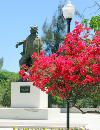 Monument to Jesus Garcia at Parque Madero in Hermosillo, Sonora, Mexico