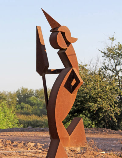 Modern metal art statues in Navojoa, Sonora, Mexico