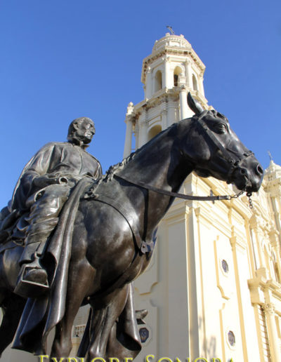 Statue of Father Eusebio Francisco Kino located by the Hermosillo Cathedral
