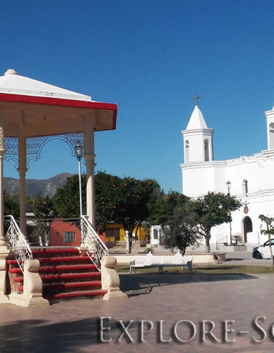 Aconchi, Sonora city plaza