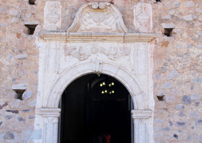 Temple of Our Lady of Balvanera in La Aduana, Sonora, Mexico
