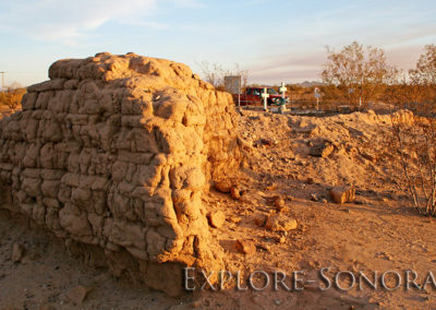 Ruins of Kino Mission San Valentin del Bizani near Caborca, Sonora, Mexico