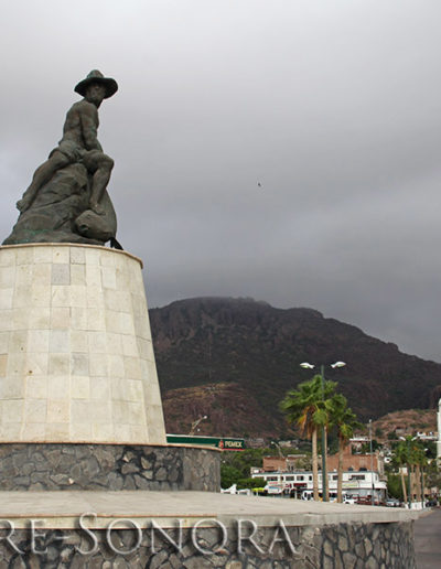 El Pescador - the Fisherman - statue in Guaymas, Sonora, Mexico