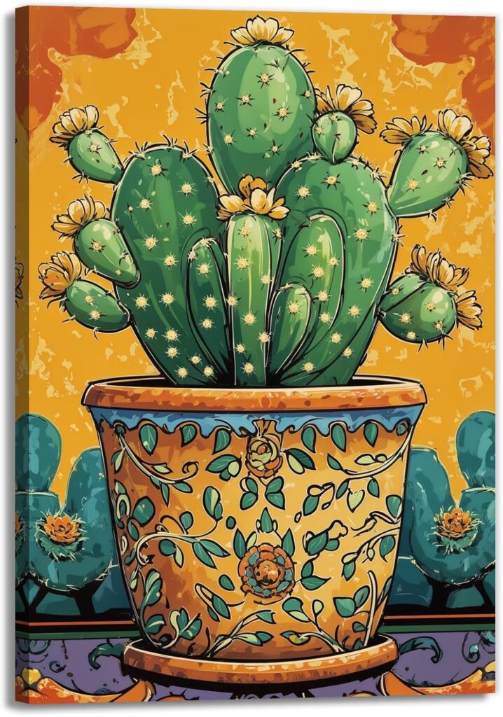 Canvas OAAPITI Cactus Wall Art